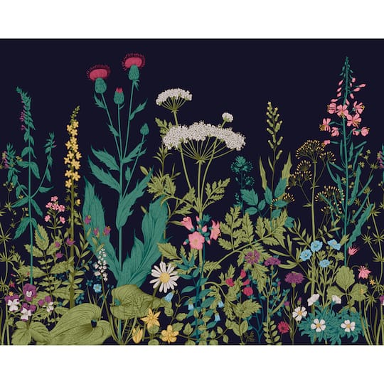Ohpopsi Botanical Fleur Wall Mural in Blue | 10Ft x 8Ft | Michaels®